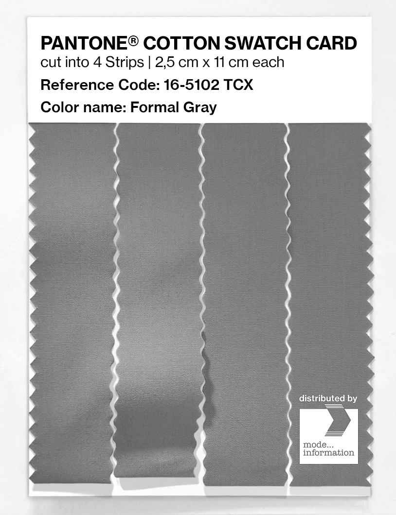 Artikelbild 3 des Artikels “PANTONE® COTTON SWATCH CARD 16-5102 TCX Formal Gray “