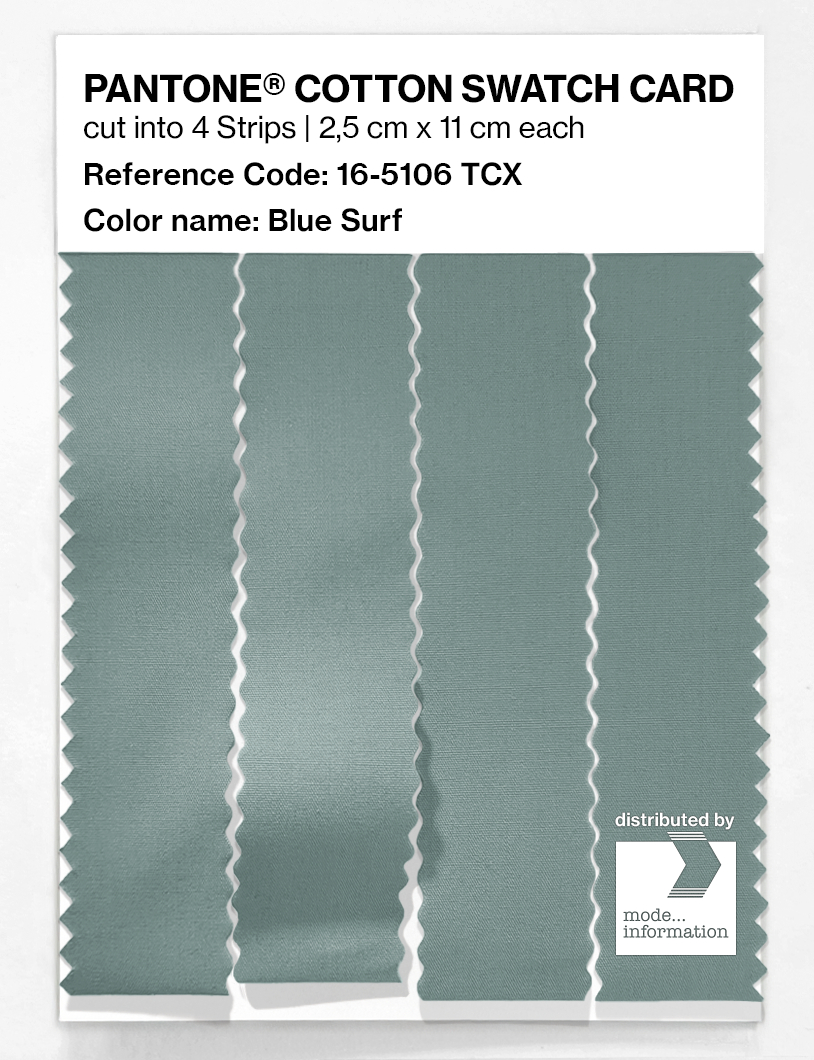 Artikelbild 3 des Artikels “PANTONE® COTTON SWATCH CARD 16-5106 TCX Blue Surf “