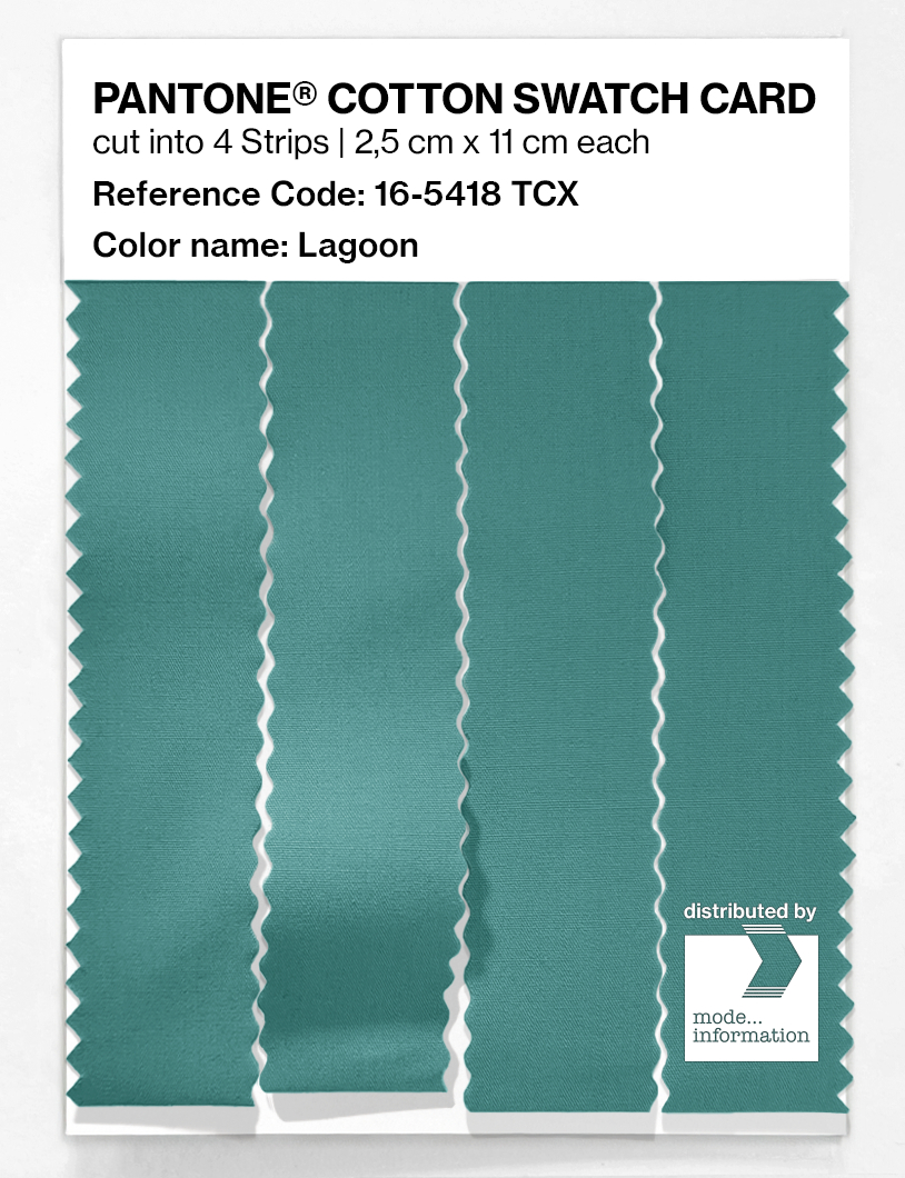 Artikelbild 3 des Artikels “PANTONE® COTTON SWATCH CARD 16-5418 TCX Lagoon “