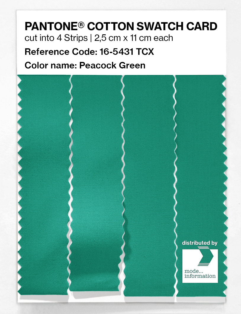 Artikelbild 3 des Artikels “PANTONE® COTTON SWATCH CARD 16-5431 TCX Peacock Green “