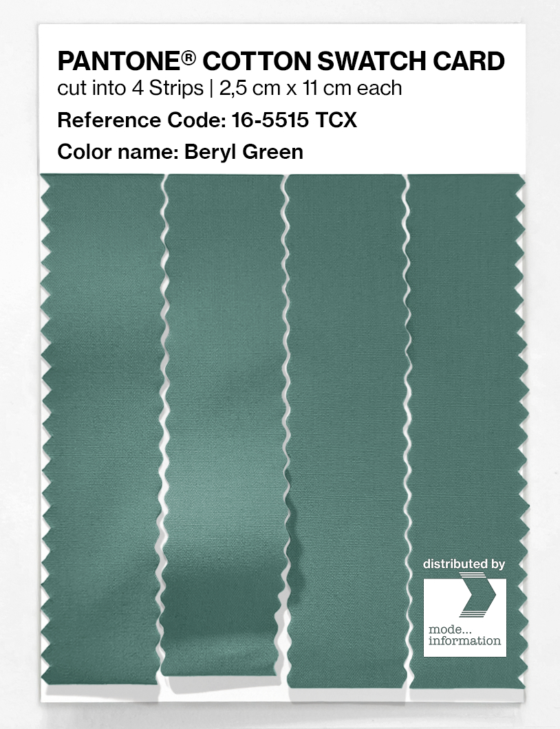 Artikelbild 3 des Artikels “PANTONE® COTTON SWATCH CARD 16-5515 TCX Beryl Green “