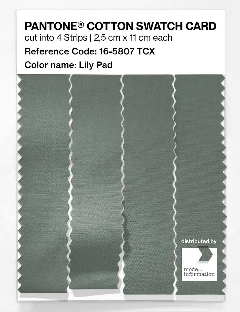 Product image 3 of the product “PANTONE® COTTON SWATCH CARD 16-5807 TCX Lily Pad ”