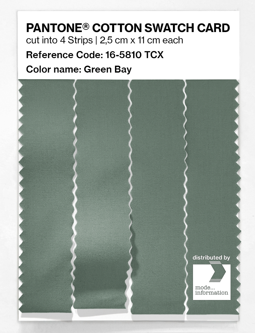 Artikelbild 3 des Artikels “PANTONE® COTTON SWATCH CARD 16-5810 TCX Green Bay “