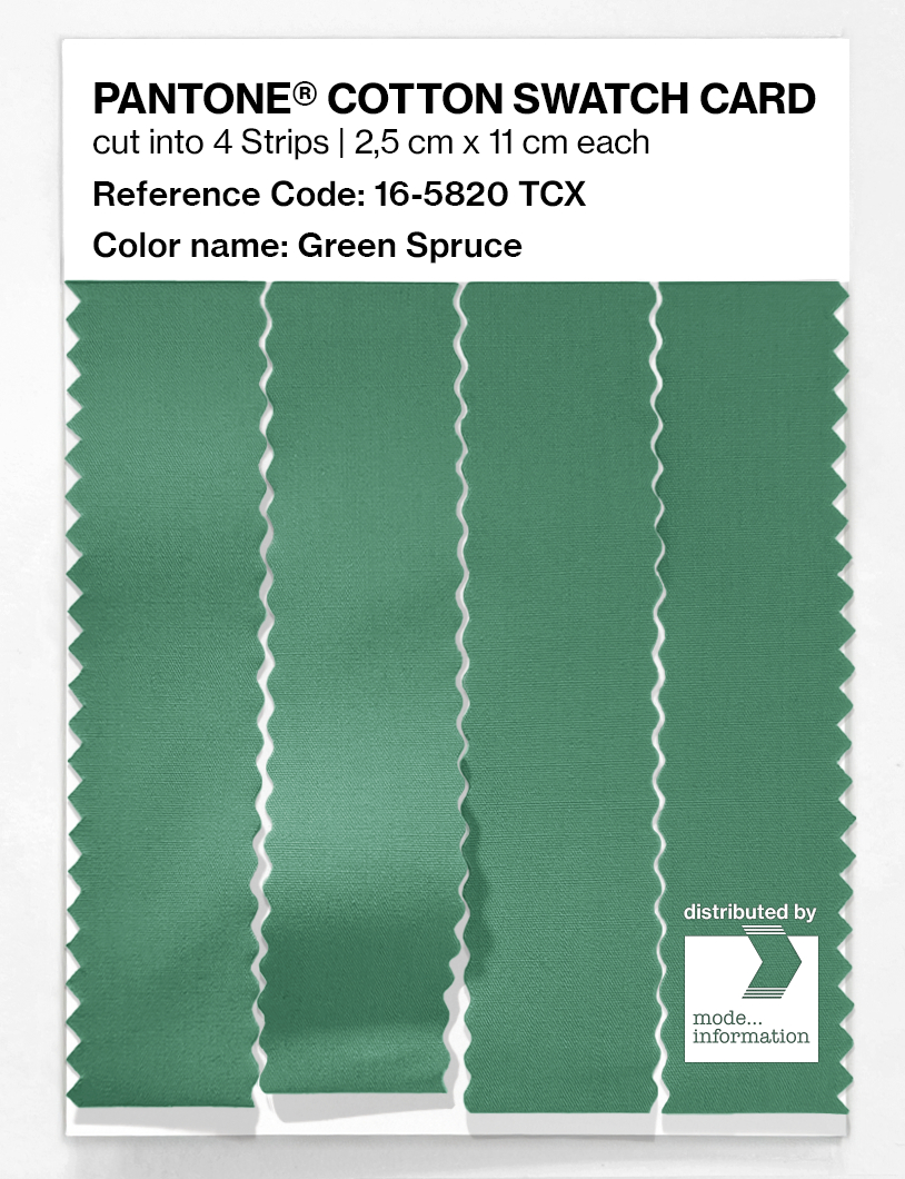 Artikelbild 3 des Artikels “PANTONE® COTTON SWATCH CARD 16-5820 TCX Green Spruce “