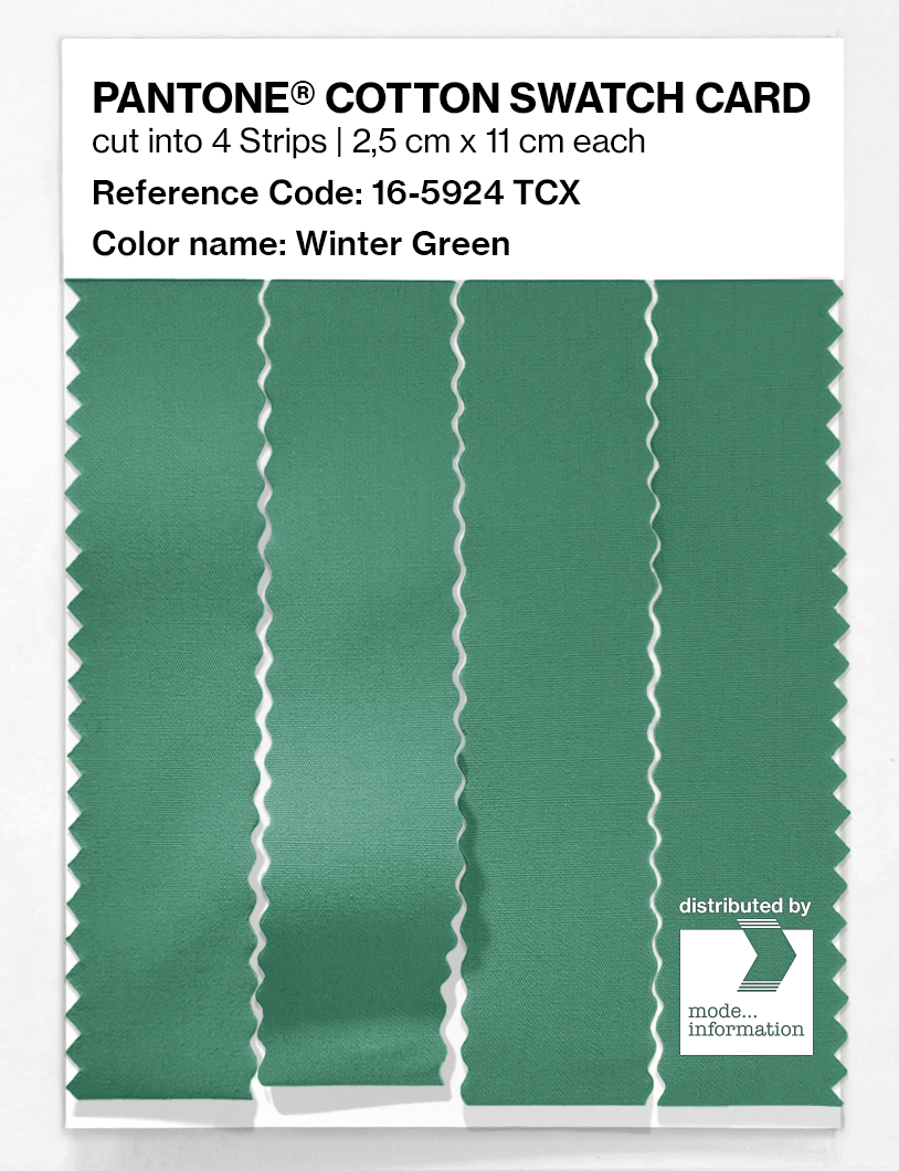 Product image 3 of the product “PANTONE® COTTON SWATCH CARD 16-5924 TCX Winter Green ”