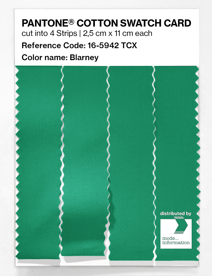Product image 3 of the product “PANTONE® COTTON SWATCH CARD 16-5942 TCX Blarney ”