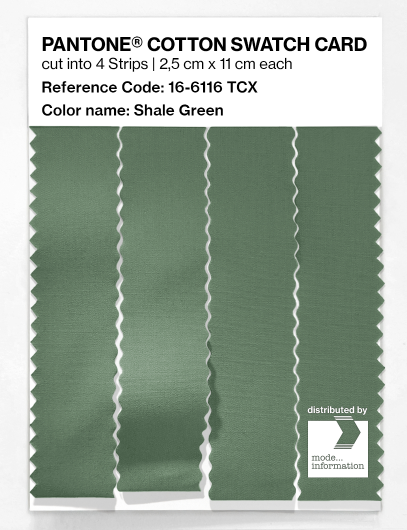 Artikelbild 3 des Artikels “PANTONE® COTTON SWATCH CARD 16-6116 TCX Shale Green “
