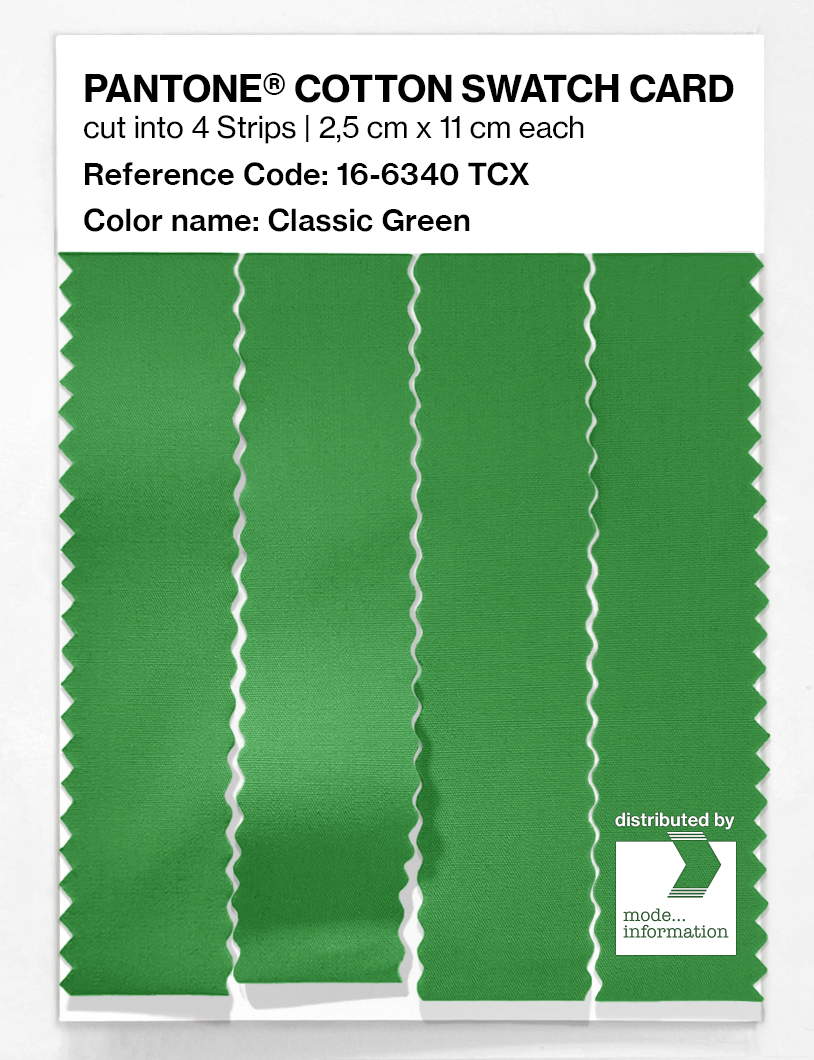 Artikelbild 3 des Artikels “PANTONE® COTTON SWATCH CARD 16-6340 TCX Classic Green “