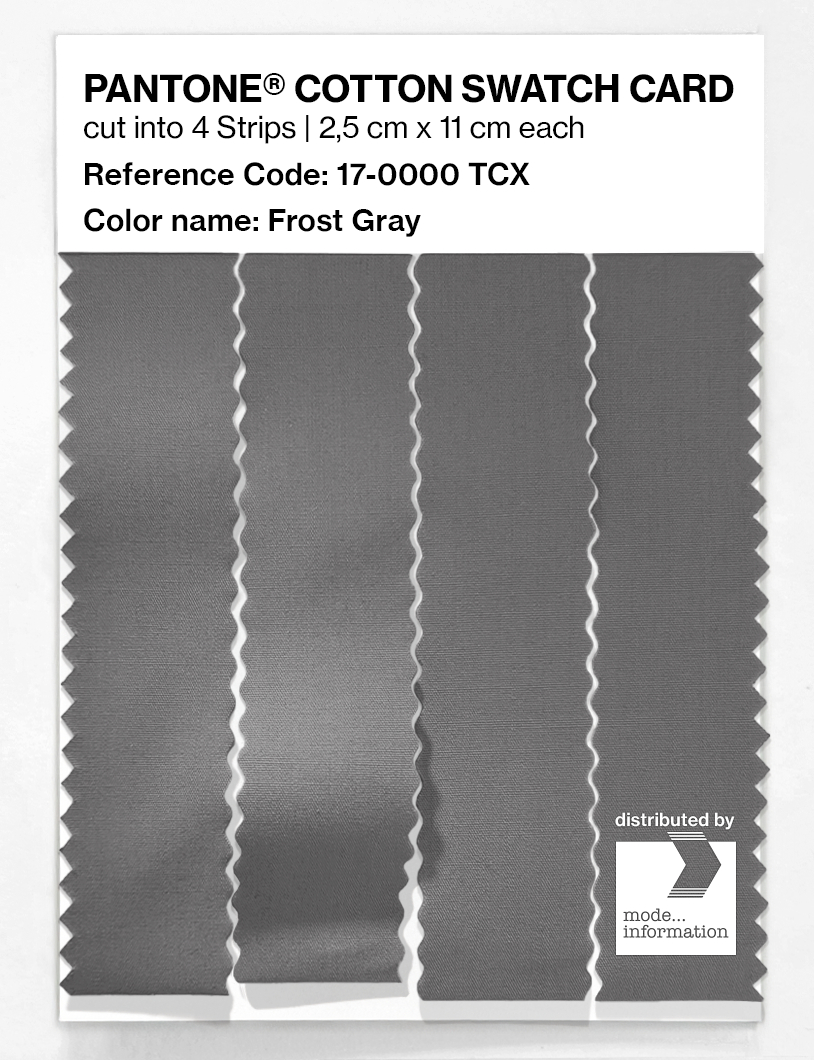 Artikelbild 3 des Artikels “PANTONE® COTTON SWATCH CARD 17-0000 TCX Frost Gray “