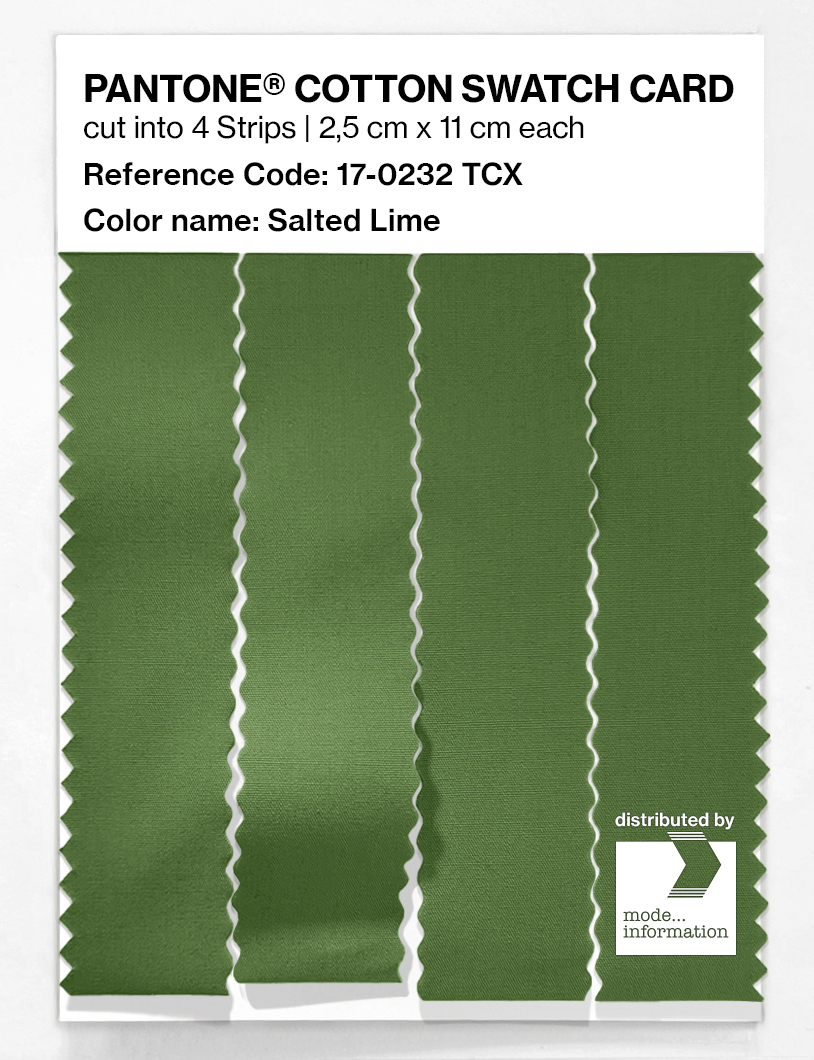 Artikelbild 3 des Artikels “PANTONE® COTTON SWATCH CARD 17-0232 TCX Salted Lime “