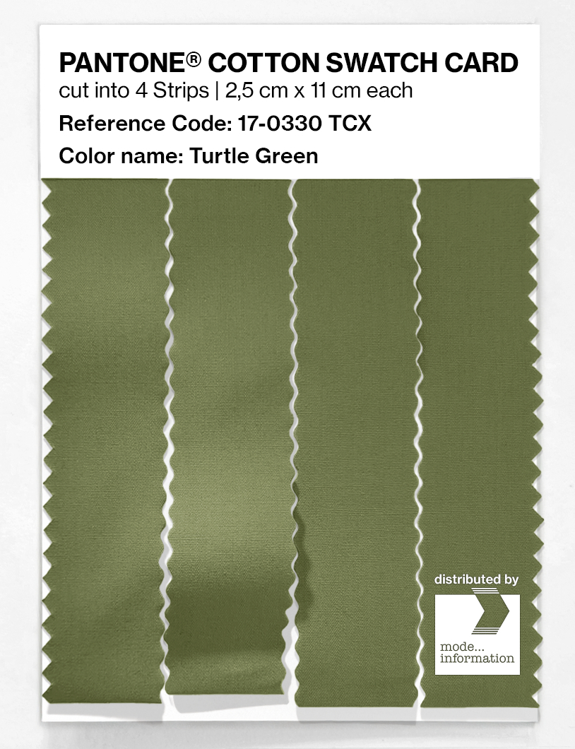 Artikelbild 3 des Artikels “PANTONE® COTTON SWATCH CARD 17-0330 TCX Turtle Green “