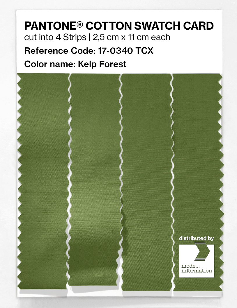 Artikelbild 3 des Artikels “PANTONE® COTTON SWATCH CARD 17-0340 TCX Kelp Forest “