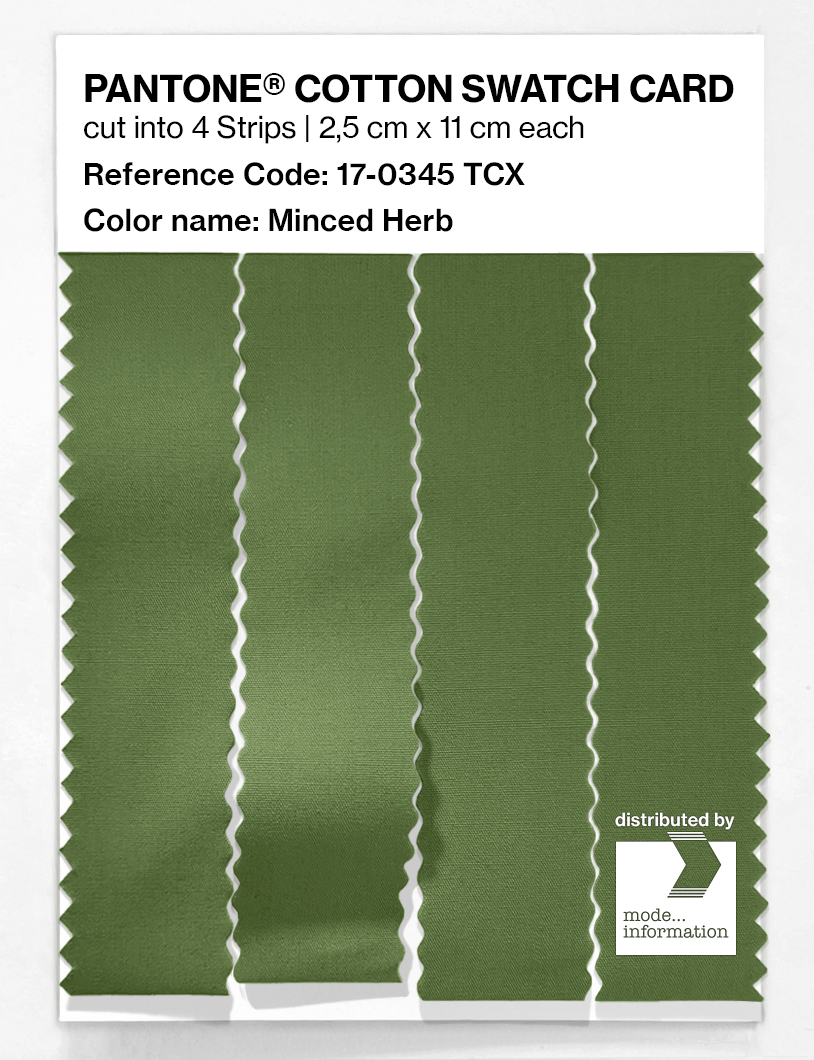 Artikelbild 3 des Artikels “PANTONE® COTTON SWATCH CARD 17-0345 TCX Minced Herb “