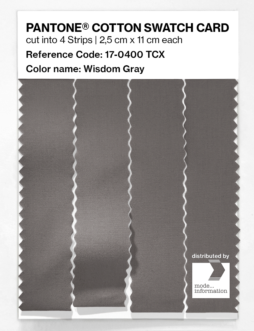 Artikelbild 3 des Artikels “PANTONE® COTTON SWATCH CARD 17-0400 TCX Wisdom Gray “