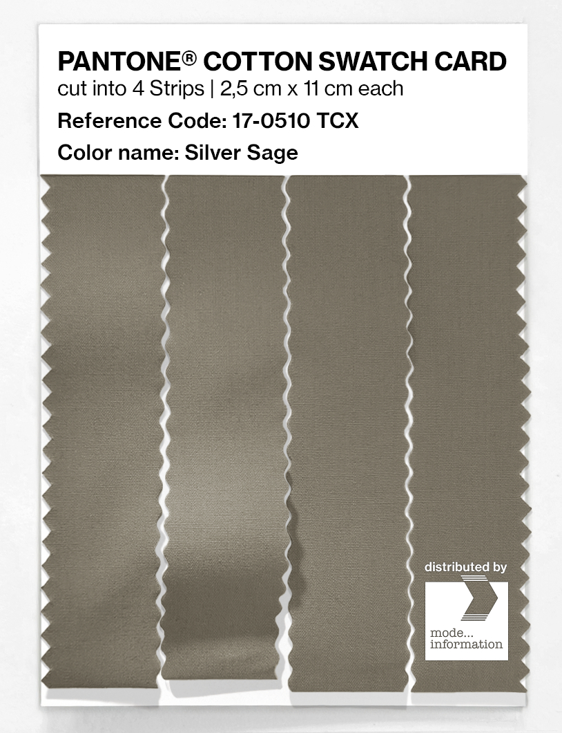 Artikelbild 3 des Artikels “PANTONE® COTTON SWATCH CARD 17-0510 TCX Silver Sage “