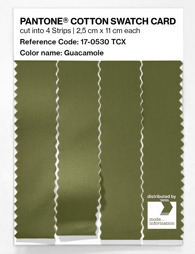 Artikelbild 3 des Artikels “PANTONE® COTTON SWATCH CARD 17-0530 TCX Guacamole “