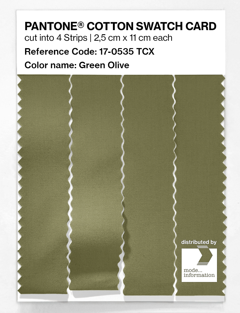Artikelbild 3 des Artikels “PANTONE® COTTON SWATCH CARD 17-0535 TCX Green Olive “