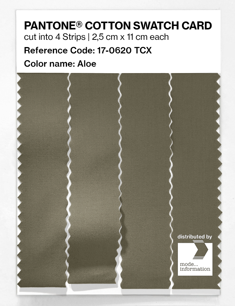 Product image 3 of the product “PANTONE® COTTON SWATCH CARD 17-0620 TCX Aloe ”