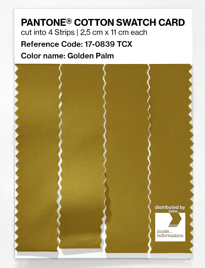 Artikelbild 3 des Artikels “PANTONE® COTTON SWATCH CARD 17-0839 TCX Golden Palm “