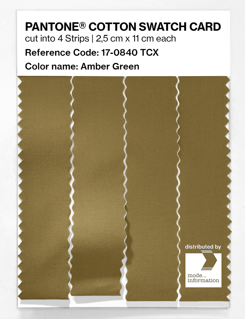 Artikelbild 3 des Artikels “PANTONE® COTTON SWATCH CARD 17-0840 TCX Amber Green “