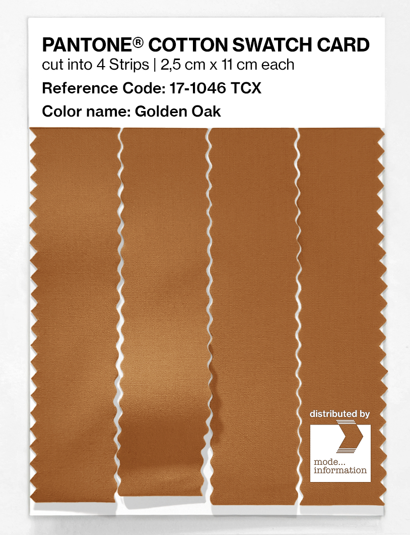 Product image 3 of the product “PANTONE® COTTON SWATCH CARD 17-1046 TCX Golden Oak ”