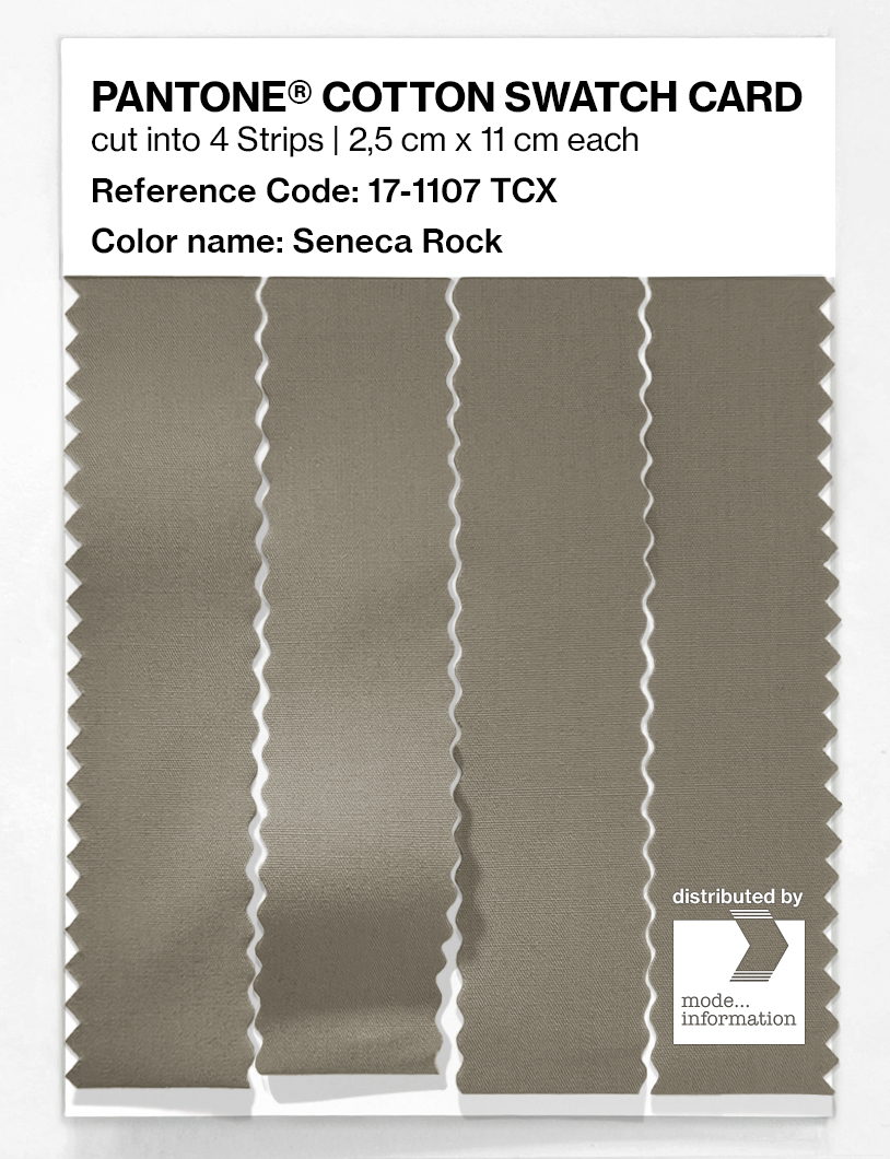 Product image 3 of the product “PANTONE® COTTON SWATCH CARD 17-1107 TCX Seneca Rock ”