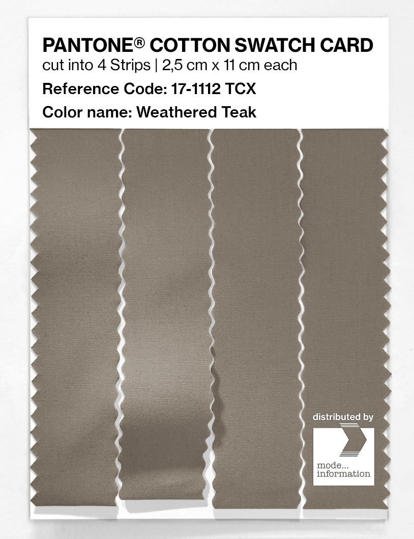 Artikelbild 3 des Artikels “PANTONE® COTTON SWATCH CARD 17-1112 TCX Weathered Teak “