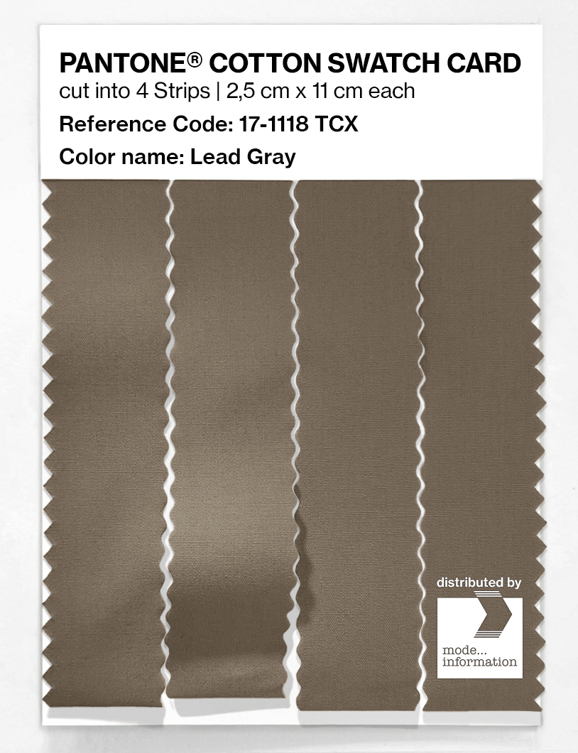 Artikelbild 3 des Artikels “PANTONE® COTTON SWATCH CARD 17-1118 TCX Lead Gray “