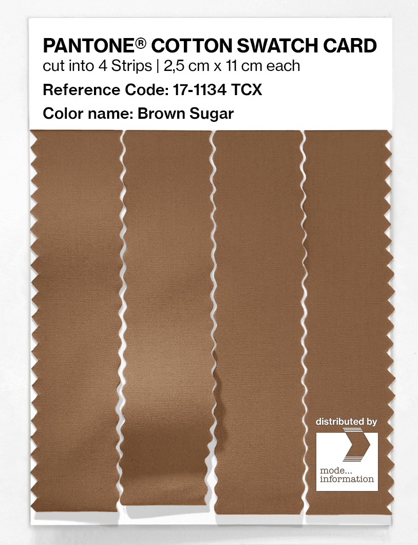Product image 3 of the product “PANTONE® COTTON SWATCH CARD 17-1134 TCX Brown Sugar ”