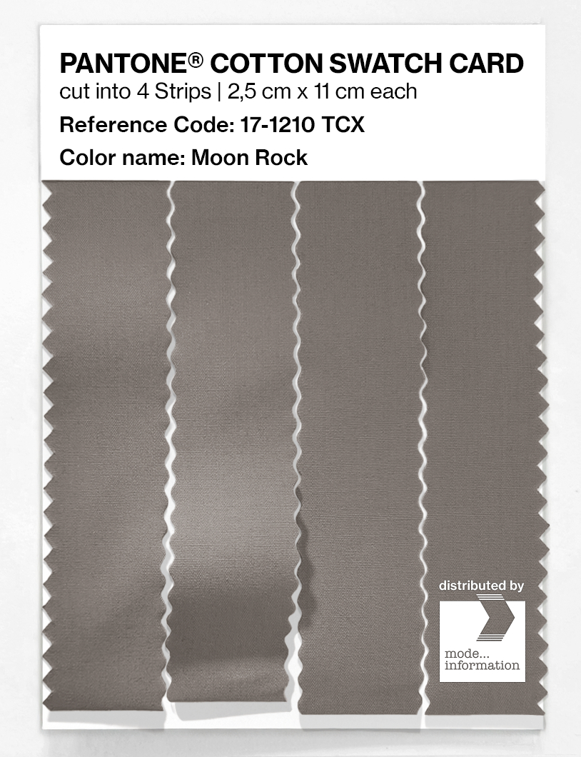 Product image 3 of the product “PANTONE® COTTON SWATCH CARD 17-1210 TCX Moon Rock ”