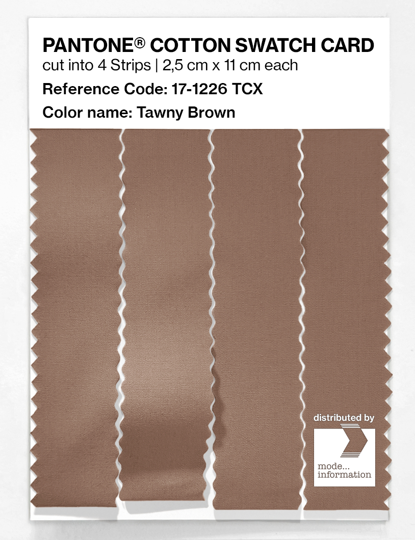 Artikelbild 3 des Artikels “PANTONE® COTTON SWATCH CARD 17-1226 TCX Tawny Brown “
