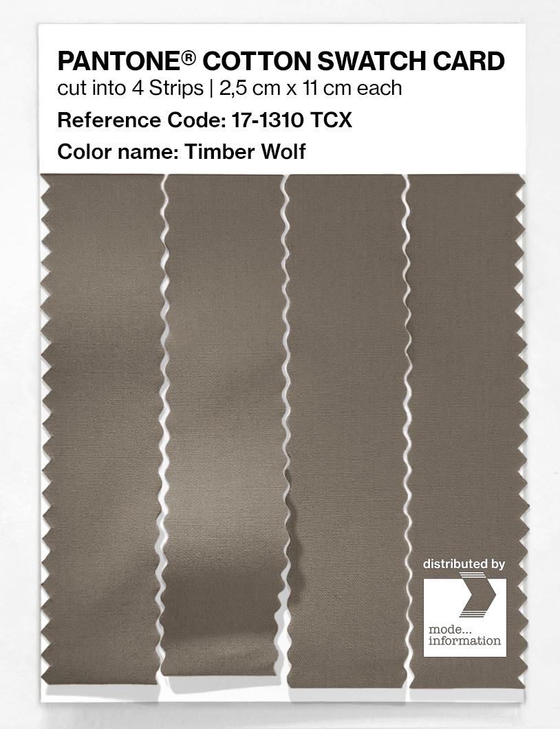 Artikelbild 3 des Artikels “PANTONE® COTTON SWATCH CARD 17-1310 TCX Timber Wolf “