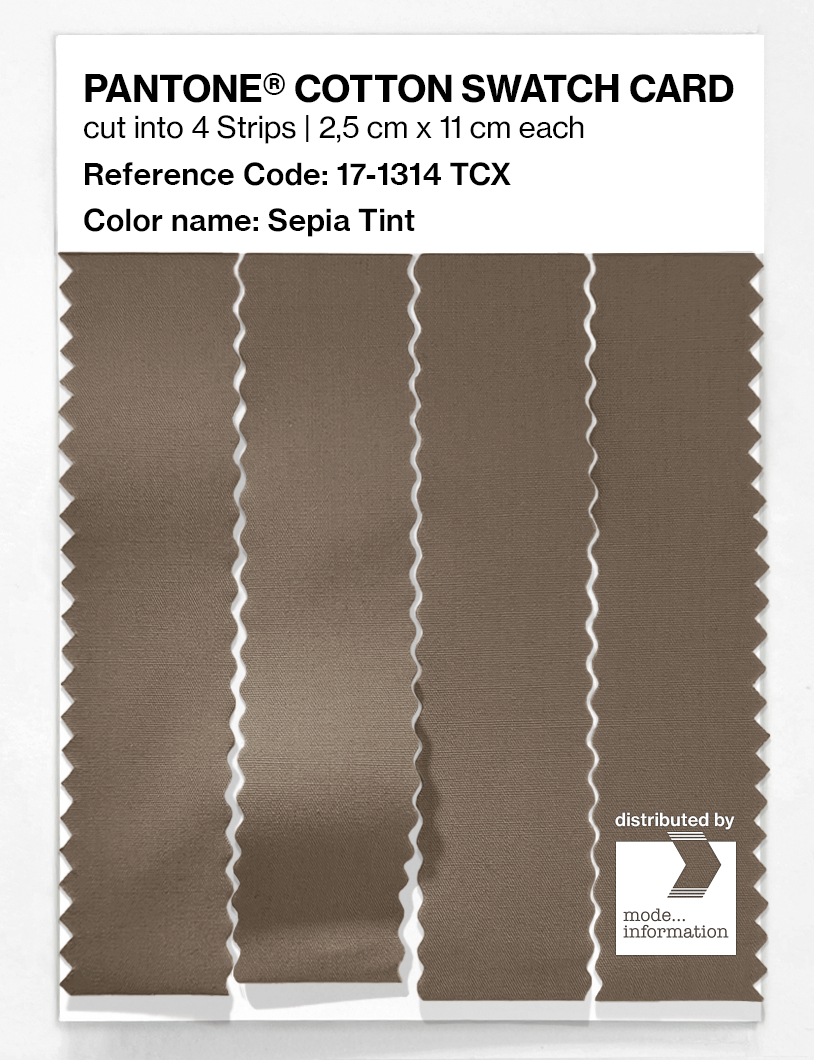 Artikelbild 3 des Artikels “PANTONE® COTTON SWATCH CARD 17-1314 TCX Sepia Tint “