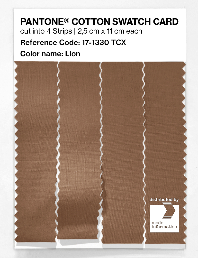 Product image 3 of the product “PANTONE® COTTON SWATCH CARD 17-1330 TCX Lion ”