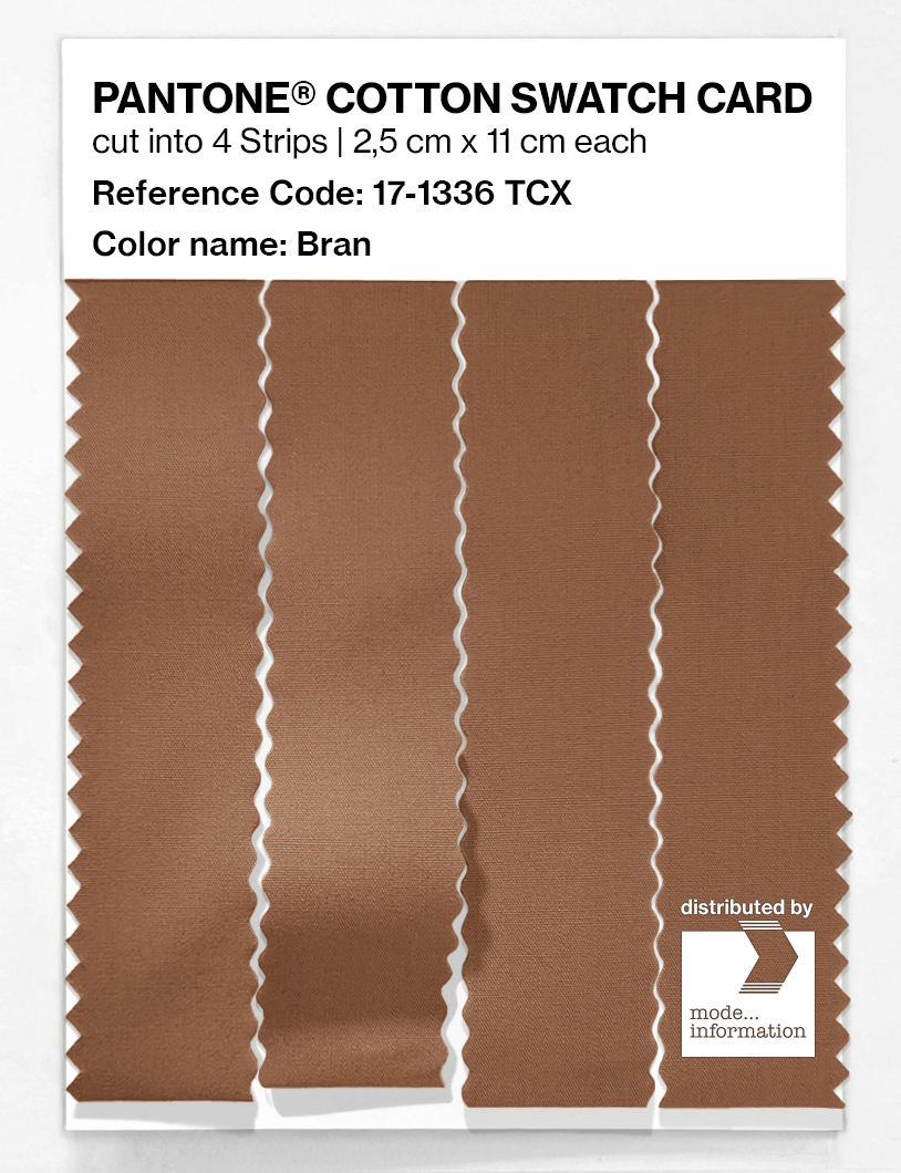 Product image 3 of the product “PANTONE® COTTON SWATCH CARD 17-1336 TCX Bran ”