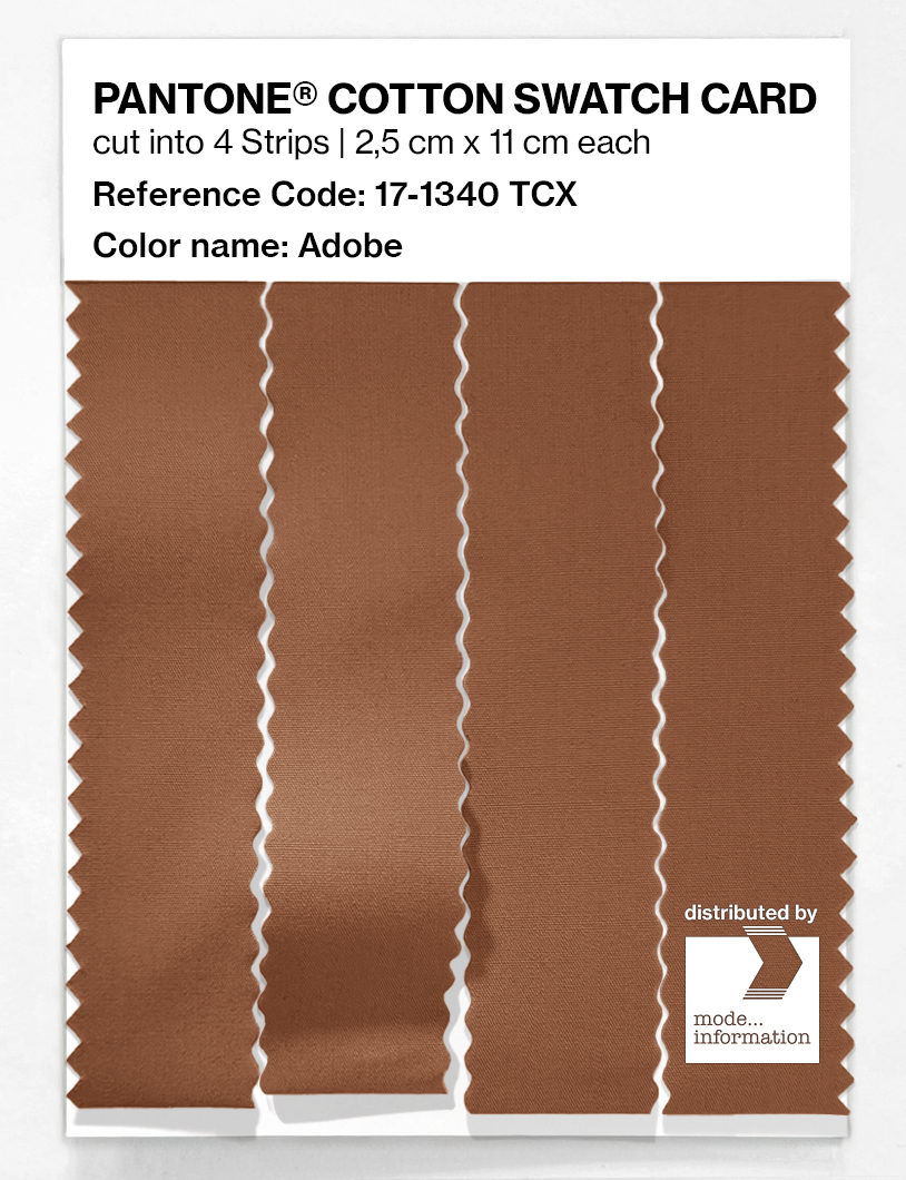 Product image 3 of the product “PANTONE® COTTON SWATCH CARD 17-1340 TCX Adobe ”