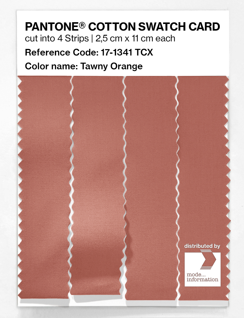 Artikelbild 3 des Artikels “PANTONE® COTTON SWATCH CARD 17-1341 TCX Tawny Orange “