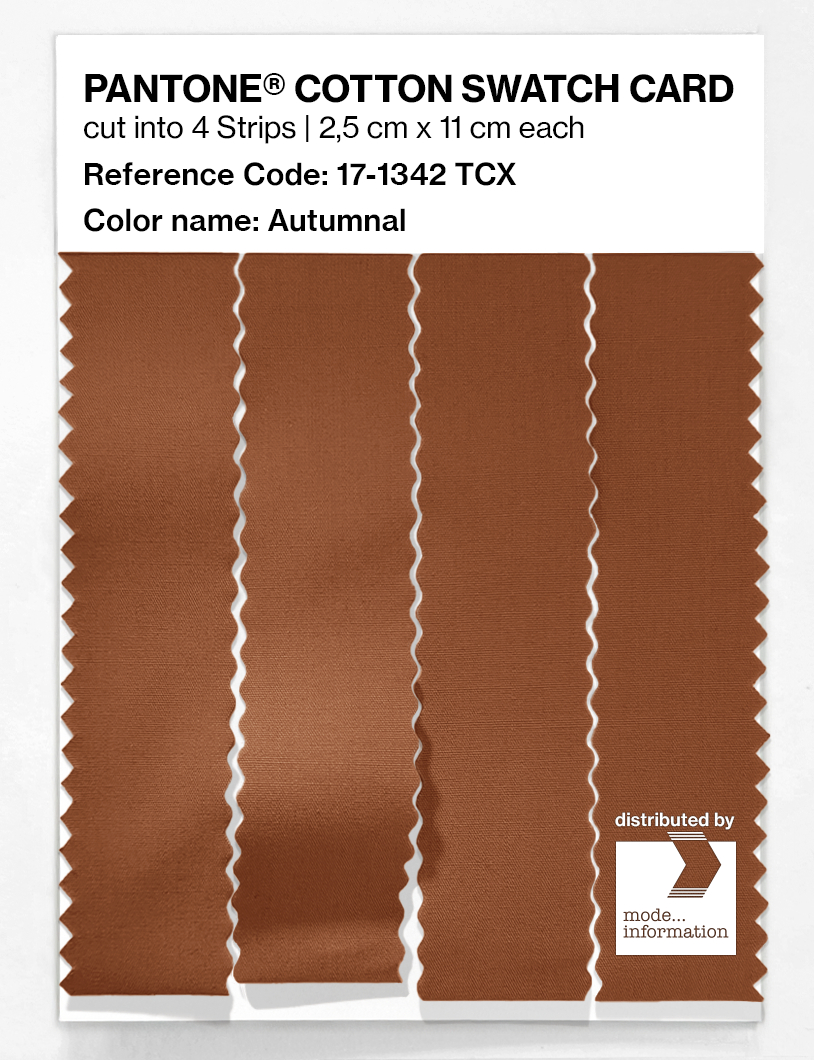 Product image 3 of the product “PANTONE® COTTON SWATCH CARD 17-1342 TCX Autumnal ”
