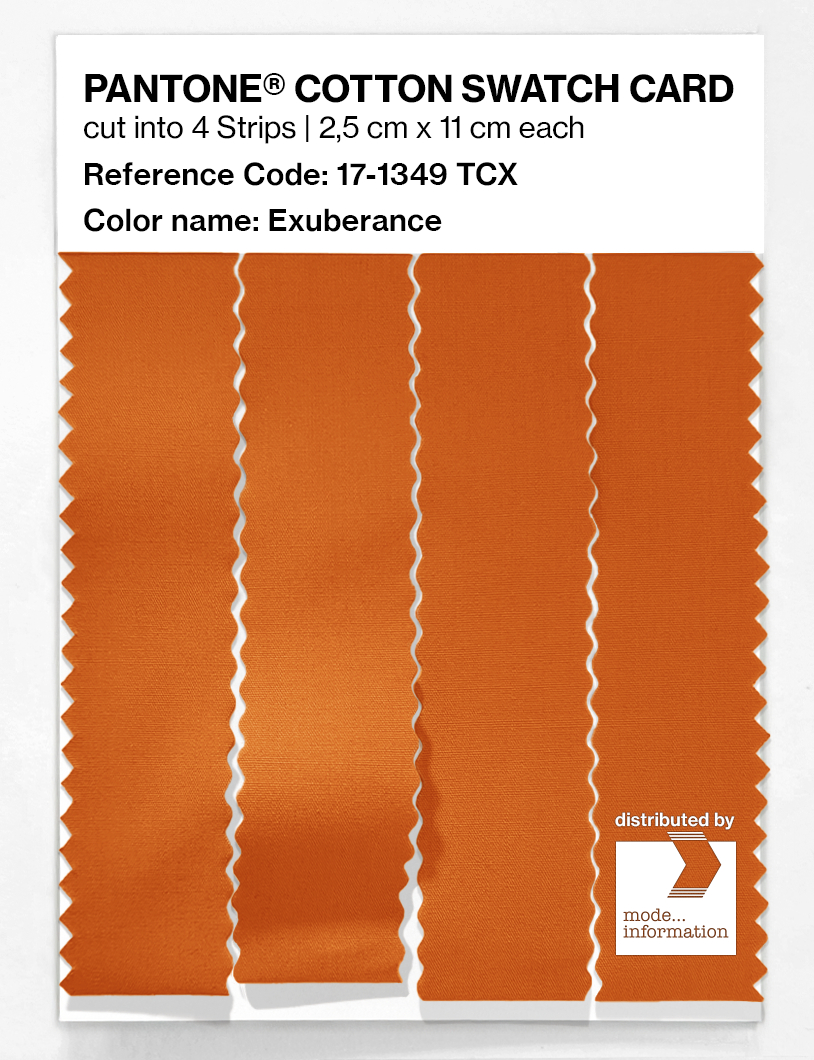 Artikelbild 3 des Artikels “PANTONE® COTTON SWATCH CARD 17-1349 TCX Exuberance “