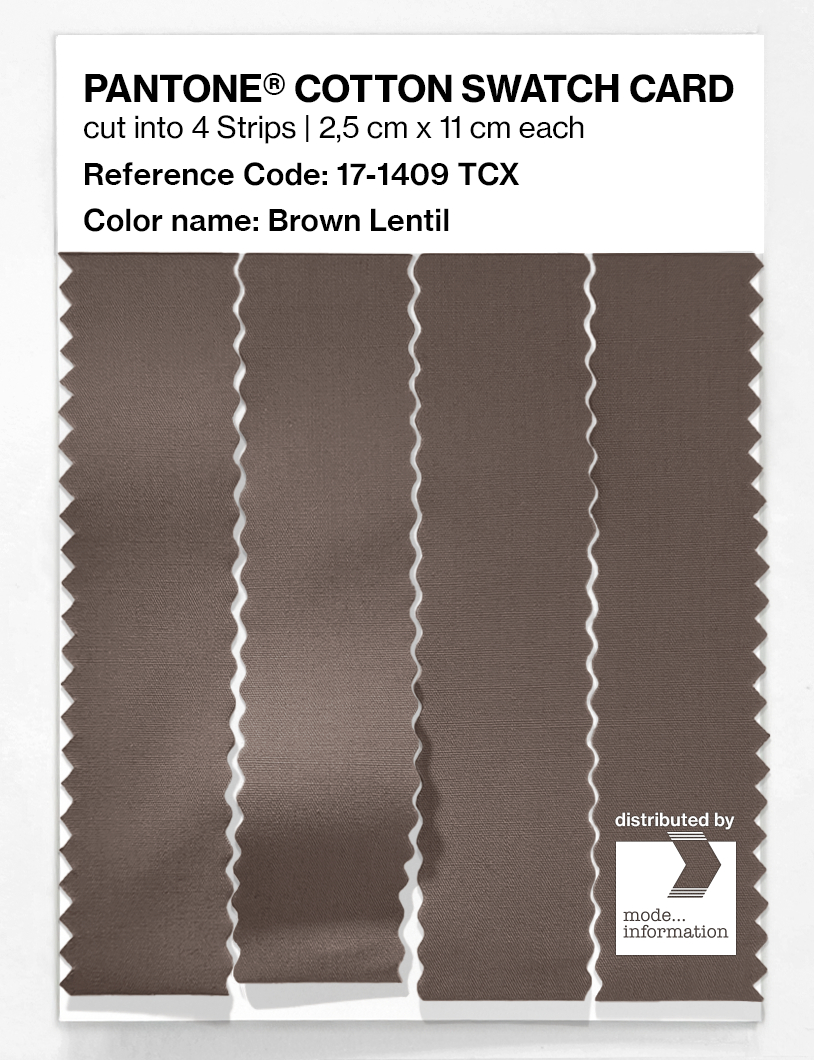 Artikelbild 3 des Artikels “PANTONE® COTTON SWATCH CARD 17-1409 TCX Brown Lentil “