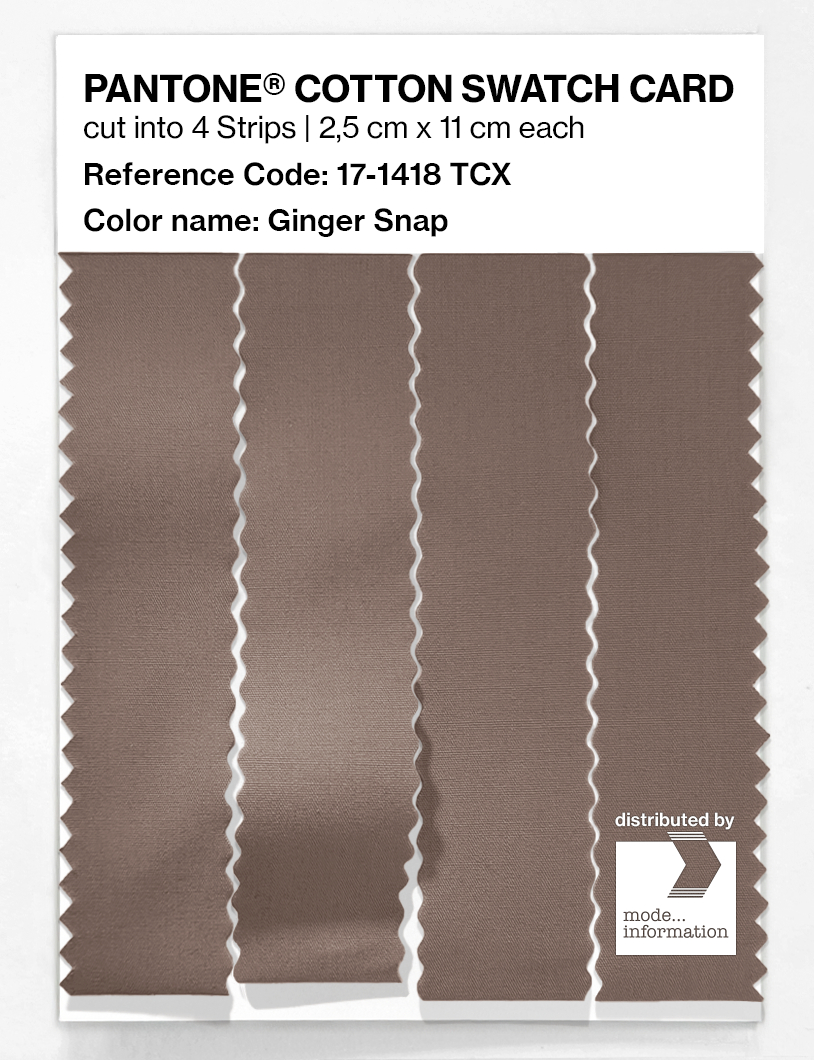 Artikelbild 3 des Artikels “PANTONE® COTTON SWATCH CARD 17-1418 TCX Ginger Snap “