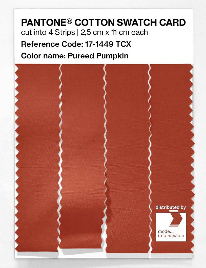 Artikelbild 3 des Artikels “PANTONE® COTTON SWATCH CARD 17-1449 TCX Pureed Pumpkin “
