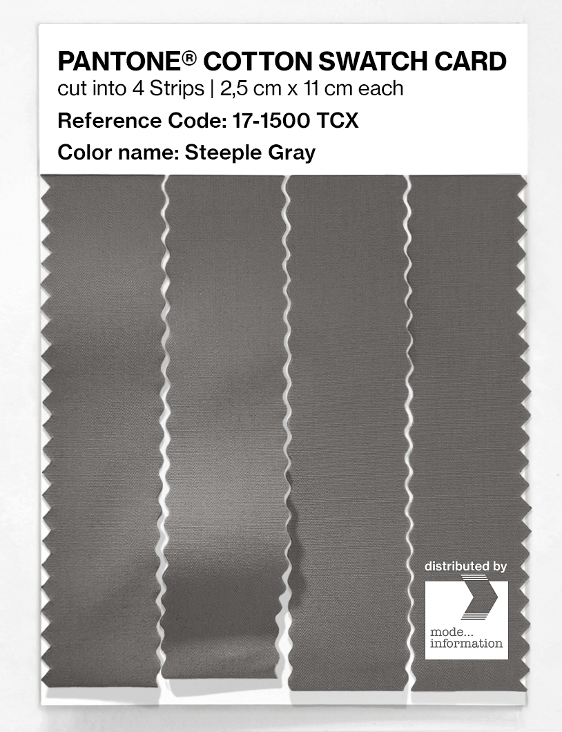 Artikelbild 3 des Artikels “PANTONE® COTTON SWATCH CARD 17-1500 TCX Steeple Gray “