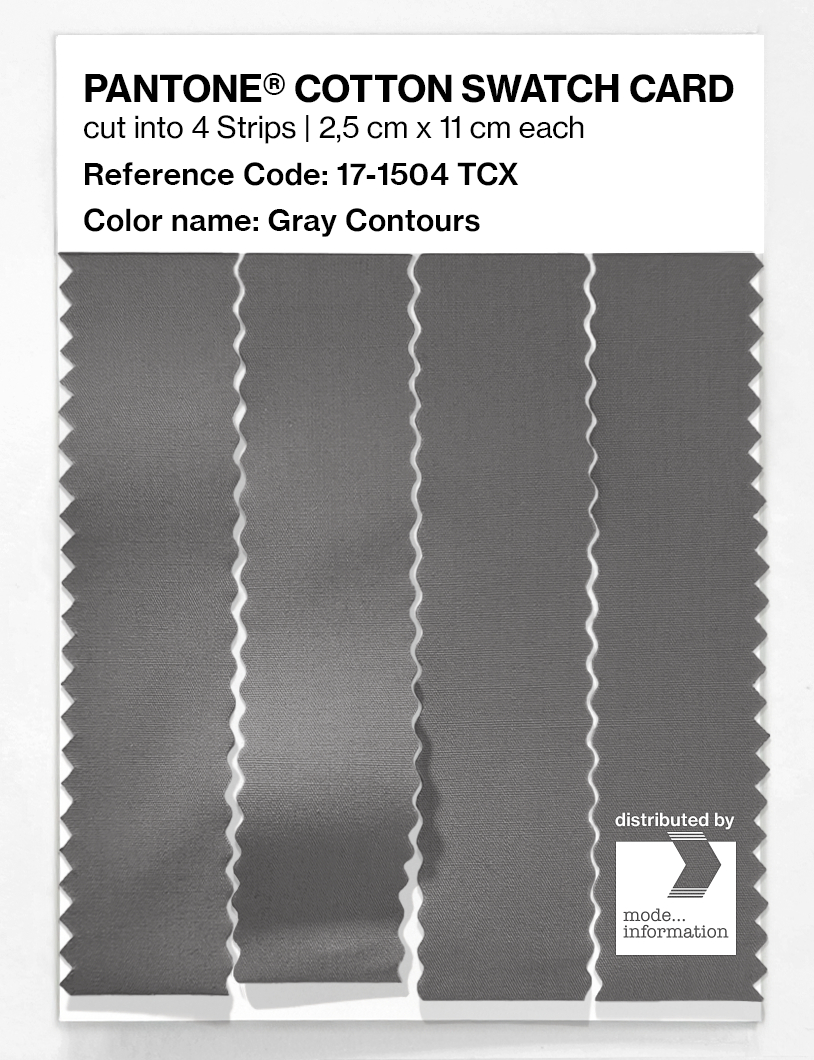 Artikelbild 3 des Artikels “PANTONE® COTTON SWATCH CARD 17-1504 TCX Gray Contours “