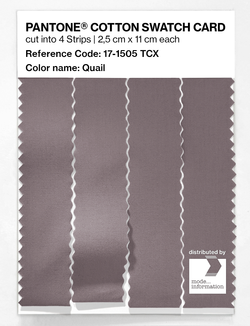 Product image 3 of the product “PANTONE® COTTON SWATCH CARD 17-1505 TCX Quail ”