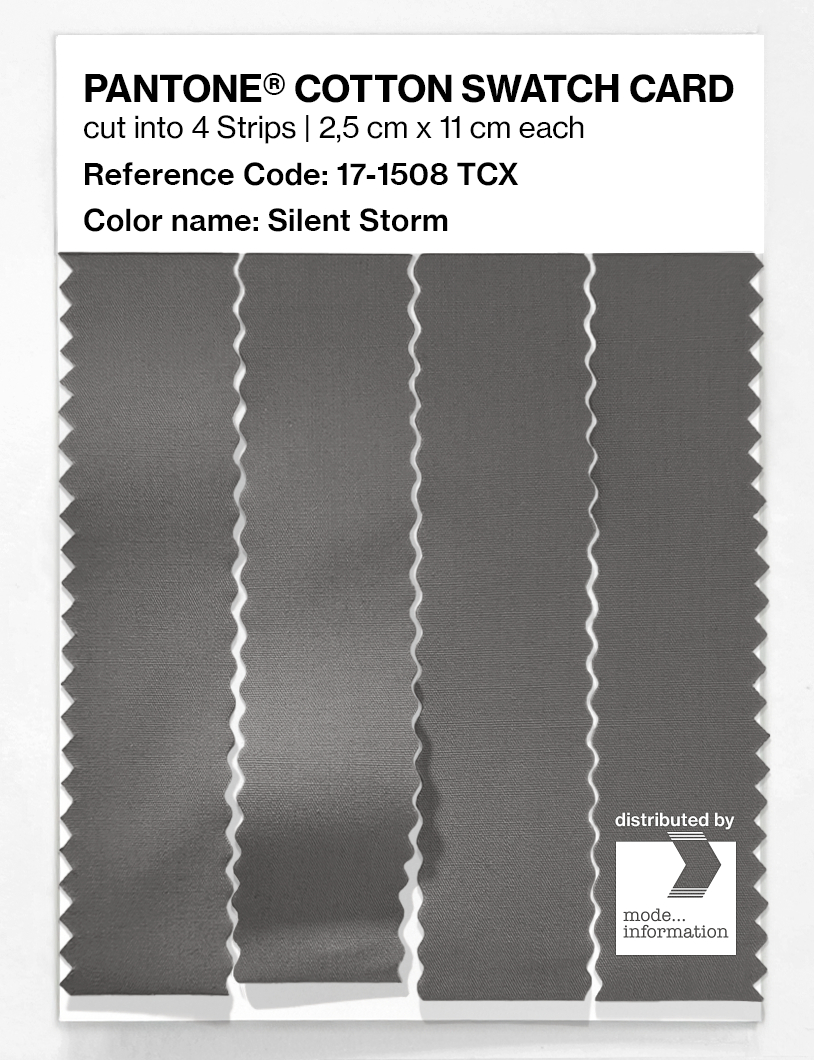 Artikelbild 3 des Artikels “PANTONE® COTTON SWATCH CARD 17-1508 TCX Silent Storm “