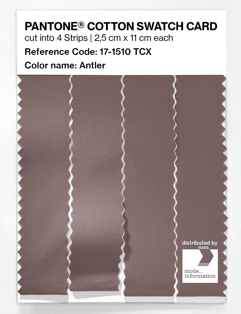 Product image 3 of the product “PANTONE® COTTON SWATCH CARD 17-1510 TCX Antler ”
