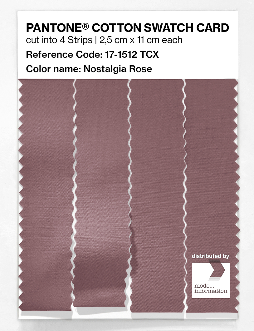 Product image 3 of the product “PANTONE® COTTON SWATCH CARD 17-1512 TCX Nostalgia Rose ”
