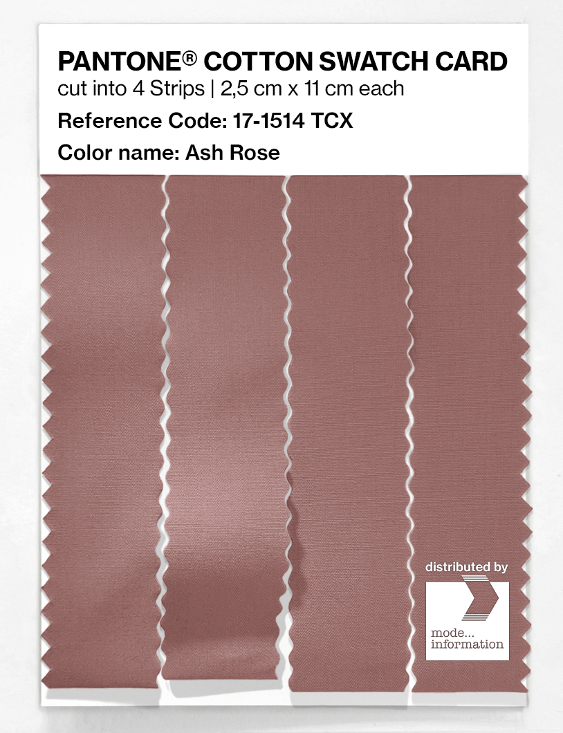 Product image 3 of the product “PANTONE® COTTON SWATCH CARD 17-1514 TCX Ash Rose ”