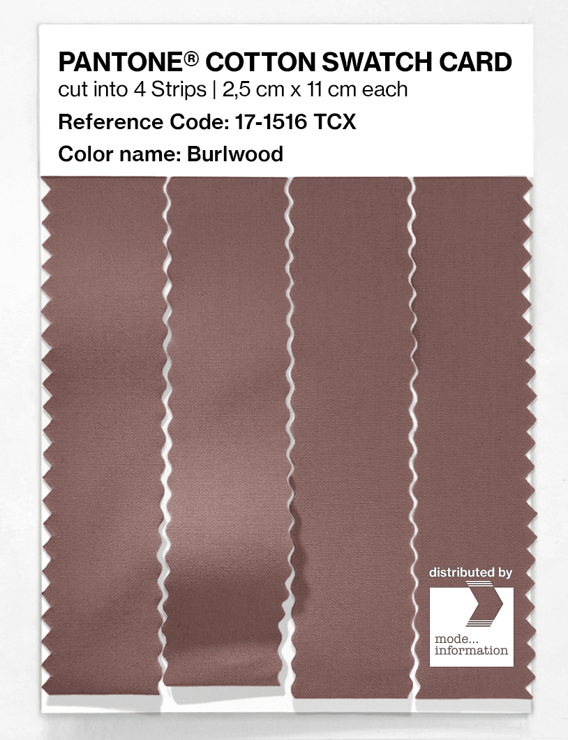 Product image 3 of the product “PANTONE® COTTON SWATCH CARD 17-1516 TCX Burlwood ”